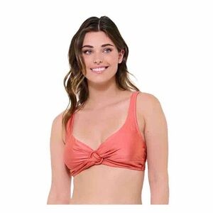 NEW Freshwater‎ Coral Twist-Front Bikini Top